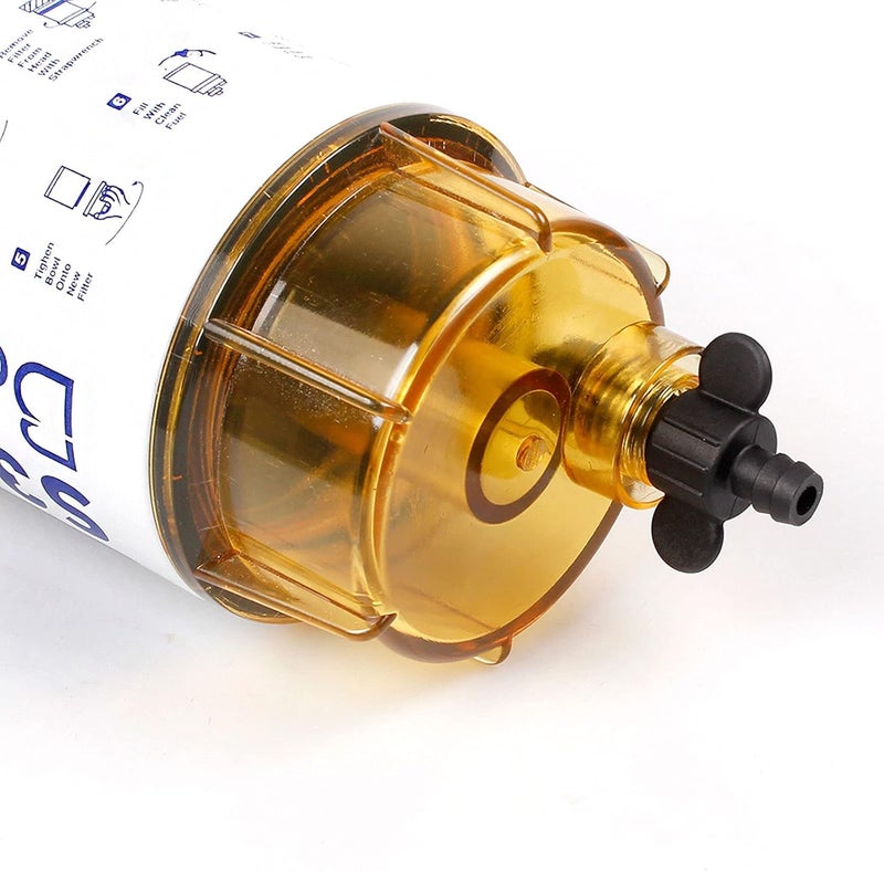 BARTOO S3213 Fuel Water Separator Marine,3/8 Inch NPT Port For Outboard Motor Mercury 35-60494-1 Yamaha Racor Sierra Engine Boat 10 Micron - Replaces B32013, 18-7932 - Image 5